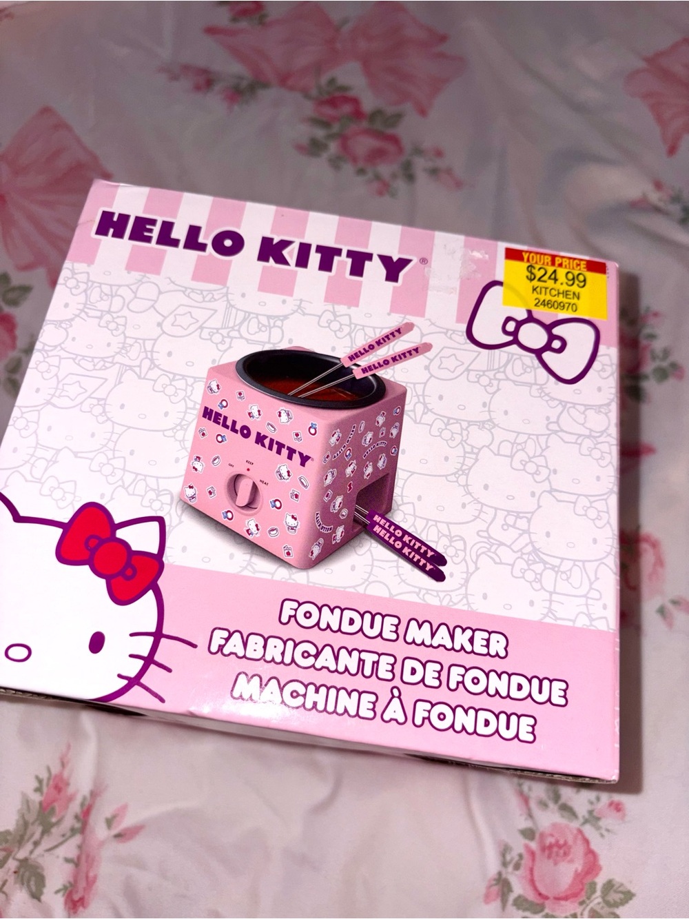 Hello Kitty Pink Mini Fondue Cooker